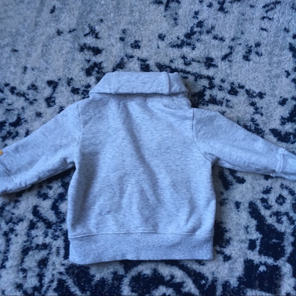 Shawl neck sweater tan Janie and Jack size 6-12mon - Picture 3 of 3